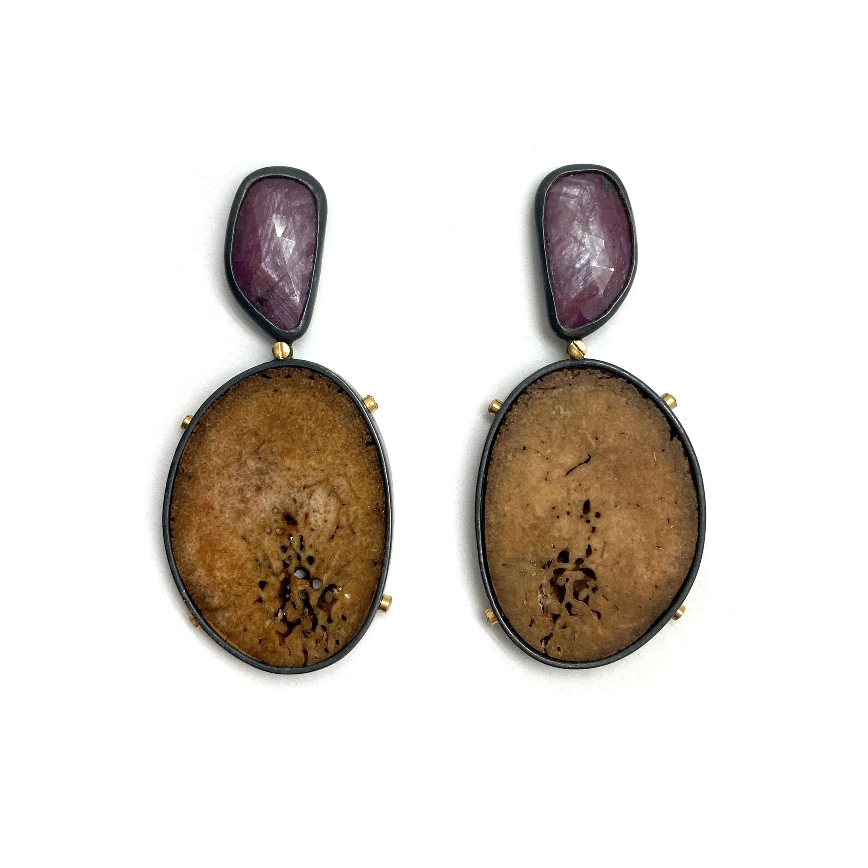 Oosik and Sapphire Earrings