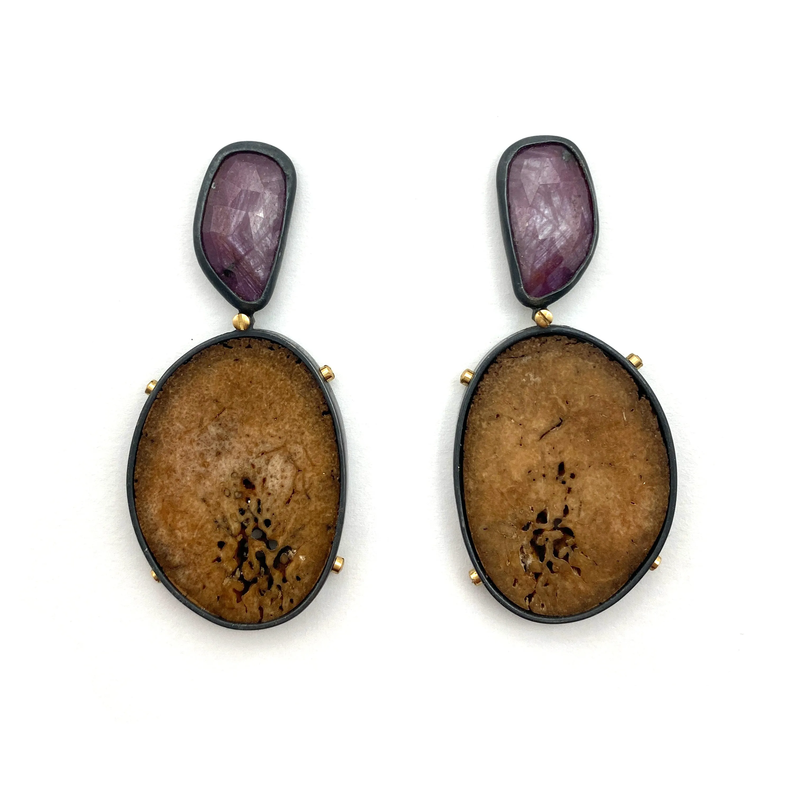 Oosik and Sapphire Earrings