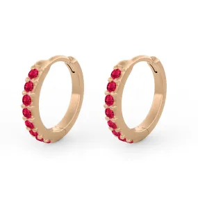 Paola Clicker Hoops, Red Ruby