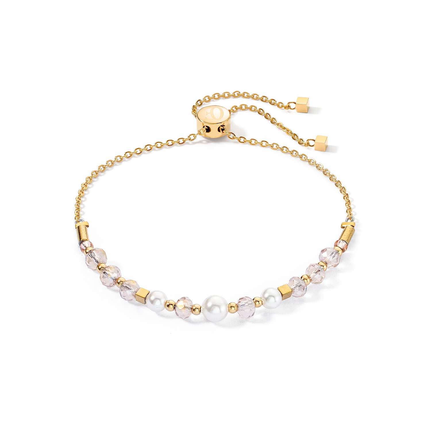 Princess Pearls Chain bracelet gold-white