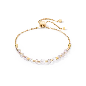 Princess Pearls Chain bracelet gold-white