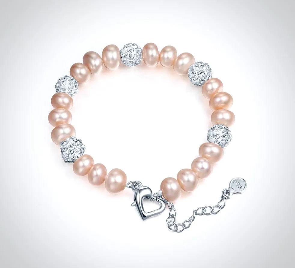 "Kirsten" - Natural Pearl Bridal Bracelet - More Colors