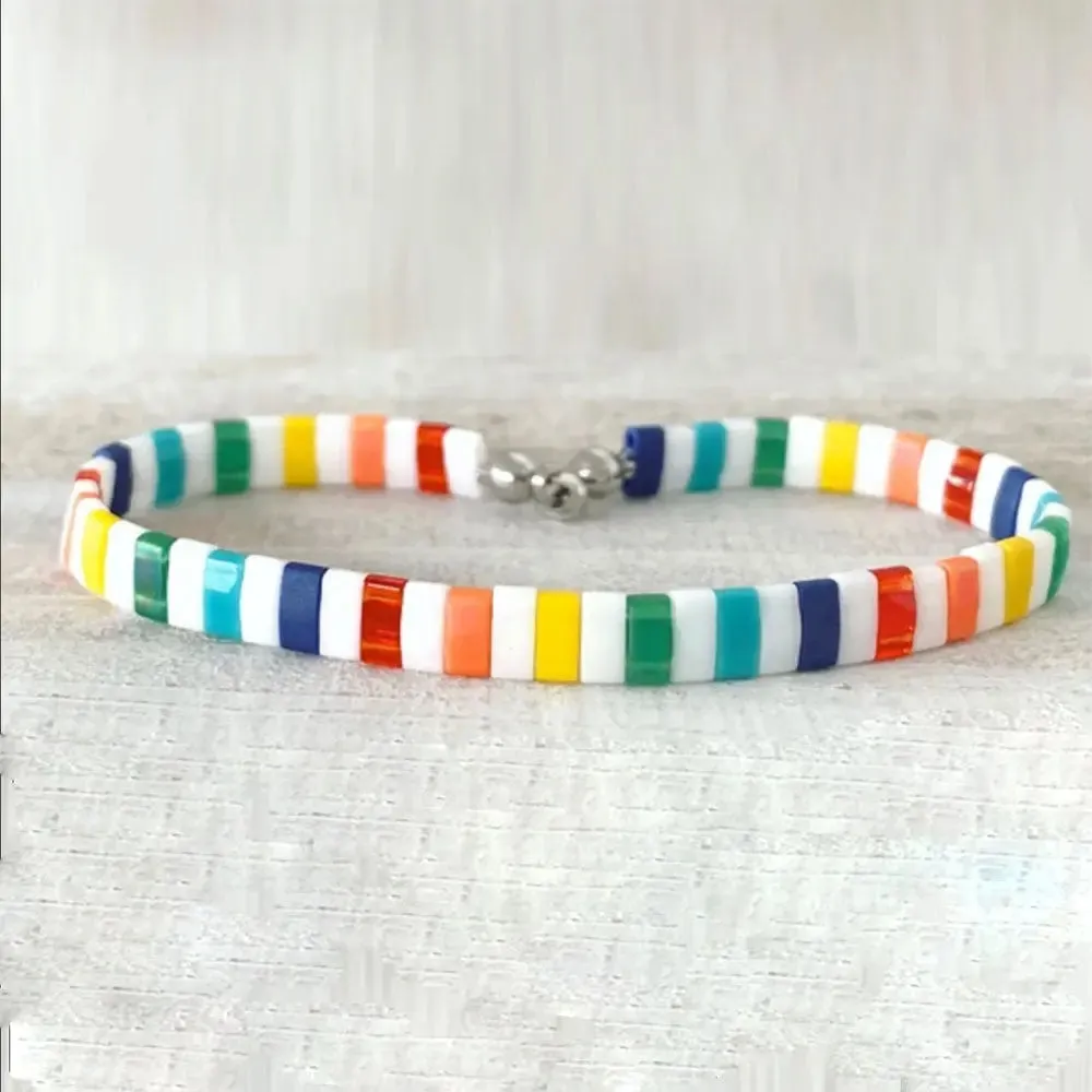 RAINBOW - Tila Bead Bracelets Stack