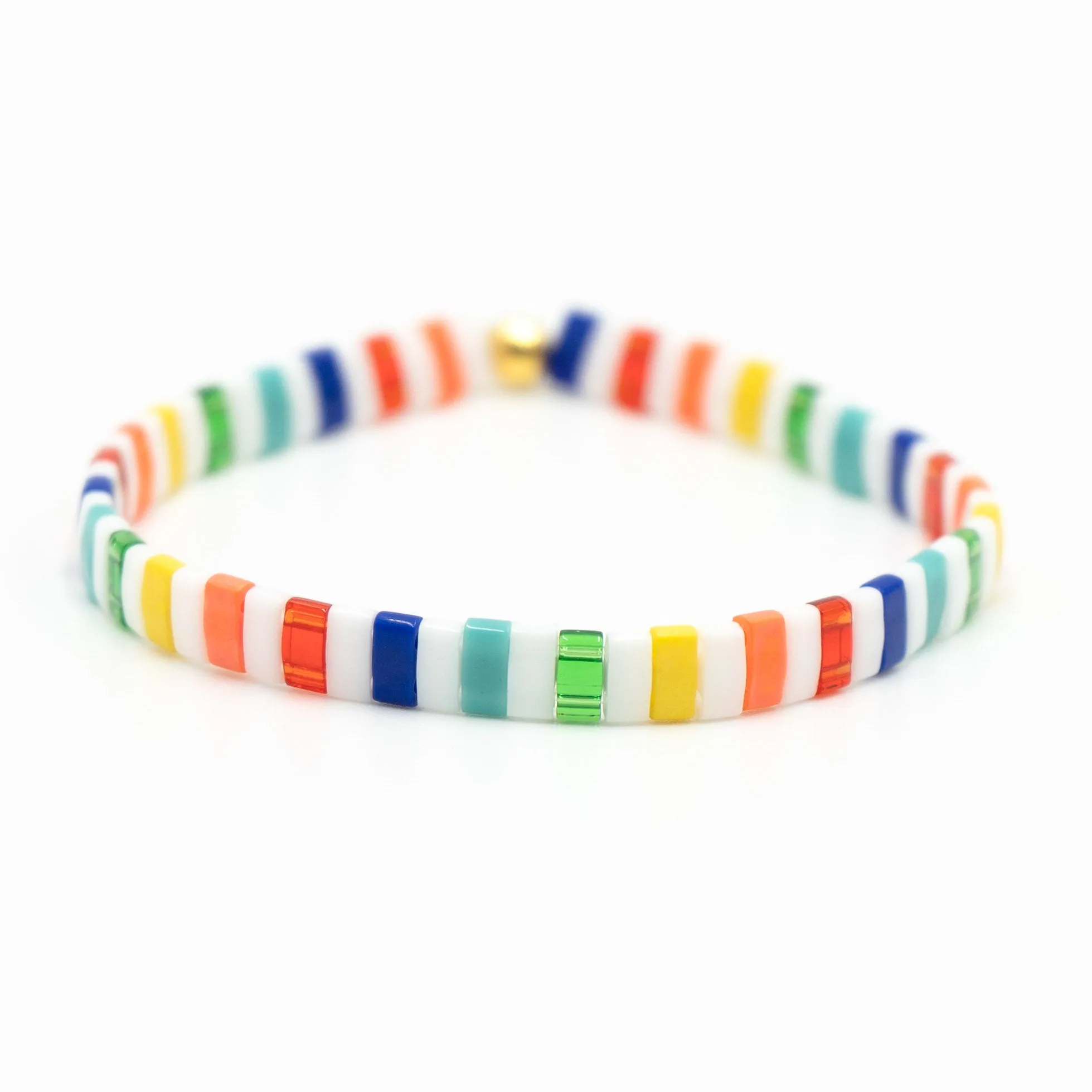 RAINBOW - Tila Bead Bracelets Stack