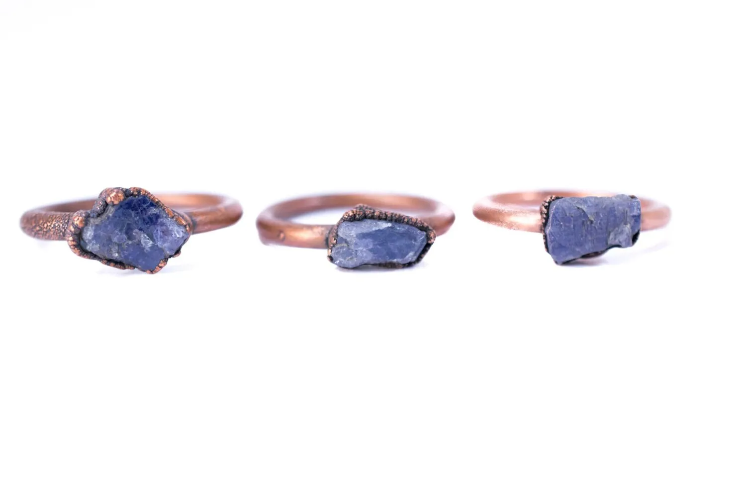 Raw tanzanite ring | Stone stacking ring