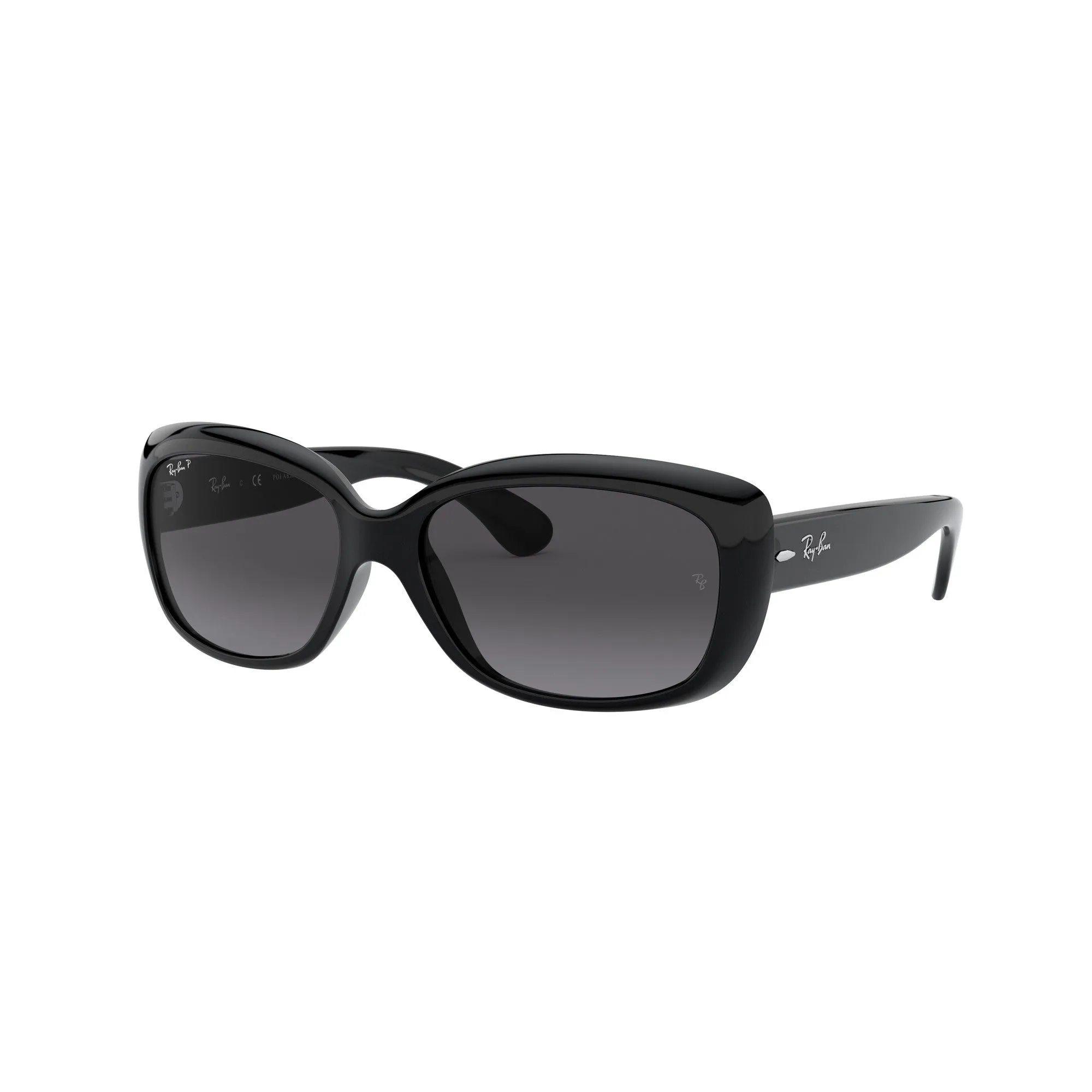 Ray Ban Polished Black Sunglasses with Grey Gradient Lenses-RB_4101F_601/T3_58mm