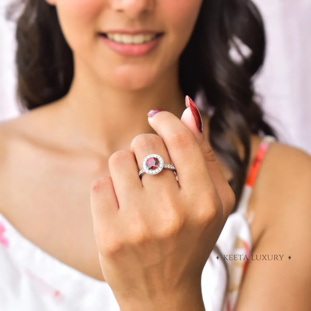 Red Secret - Garnet Ring