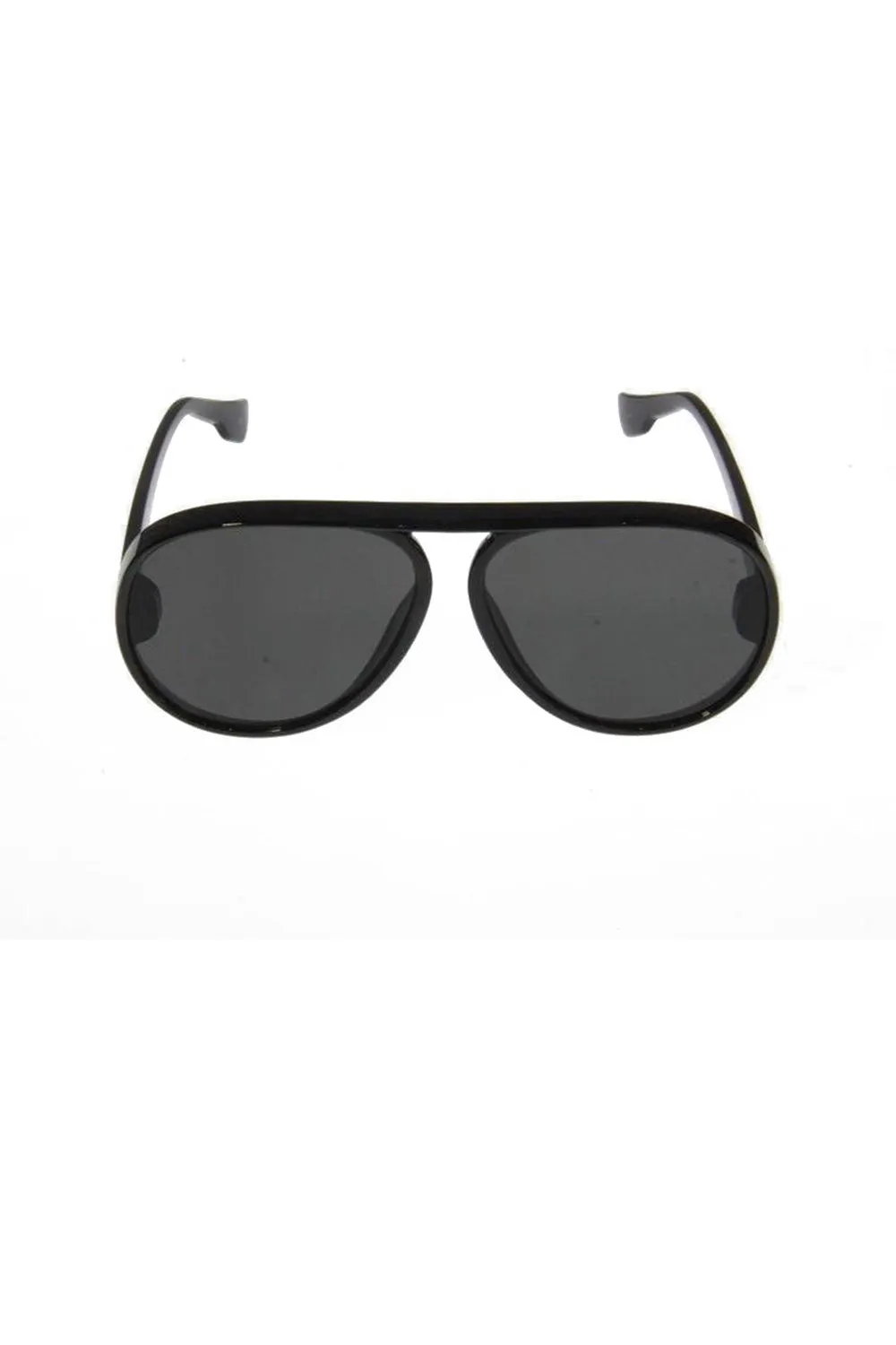 Round Over-sized Plastic Frame Sunglasses