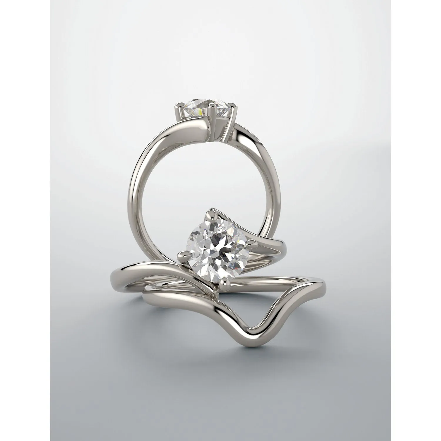 Round Solitaire Engagement Ring