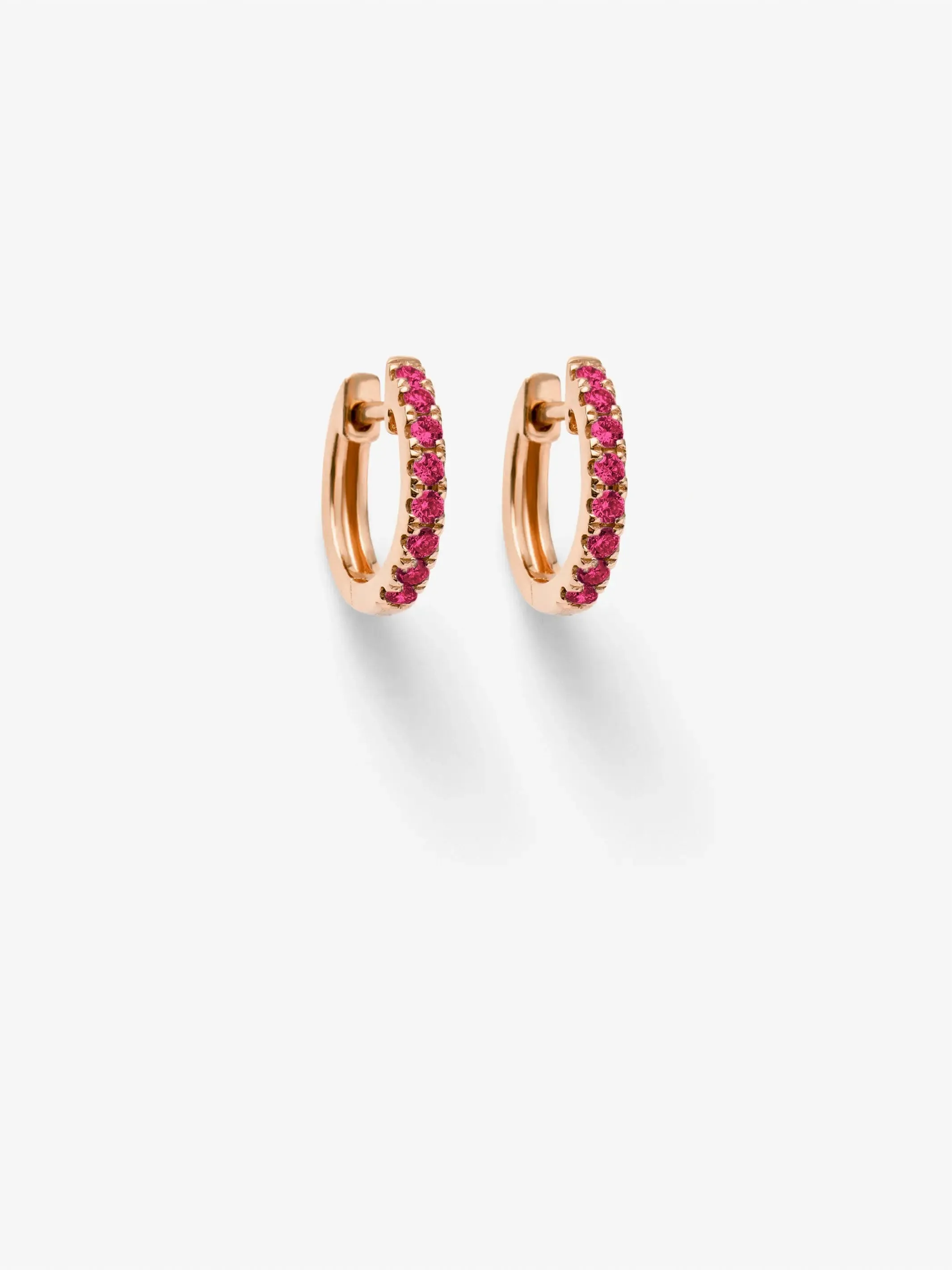 Ruby Hoop Earring