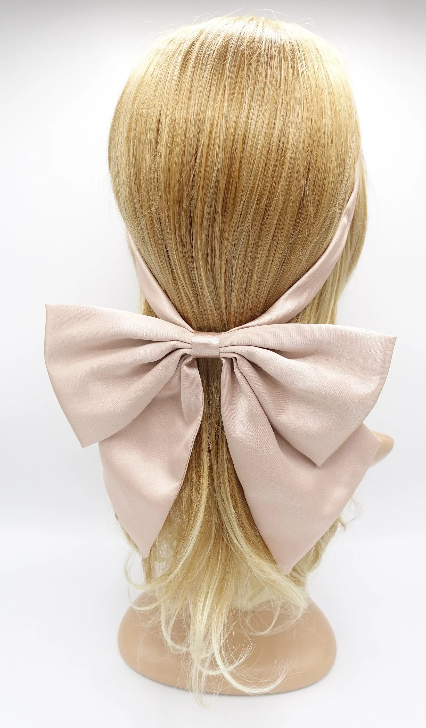 satin headband, satin hair bow, bow headband, bridal hair accessory for women