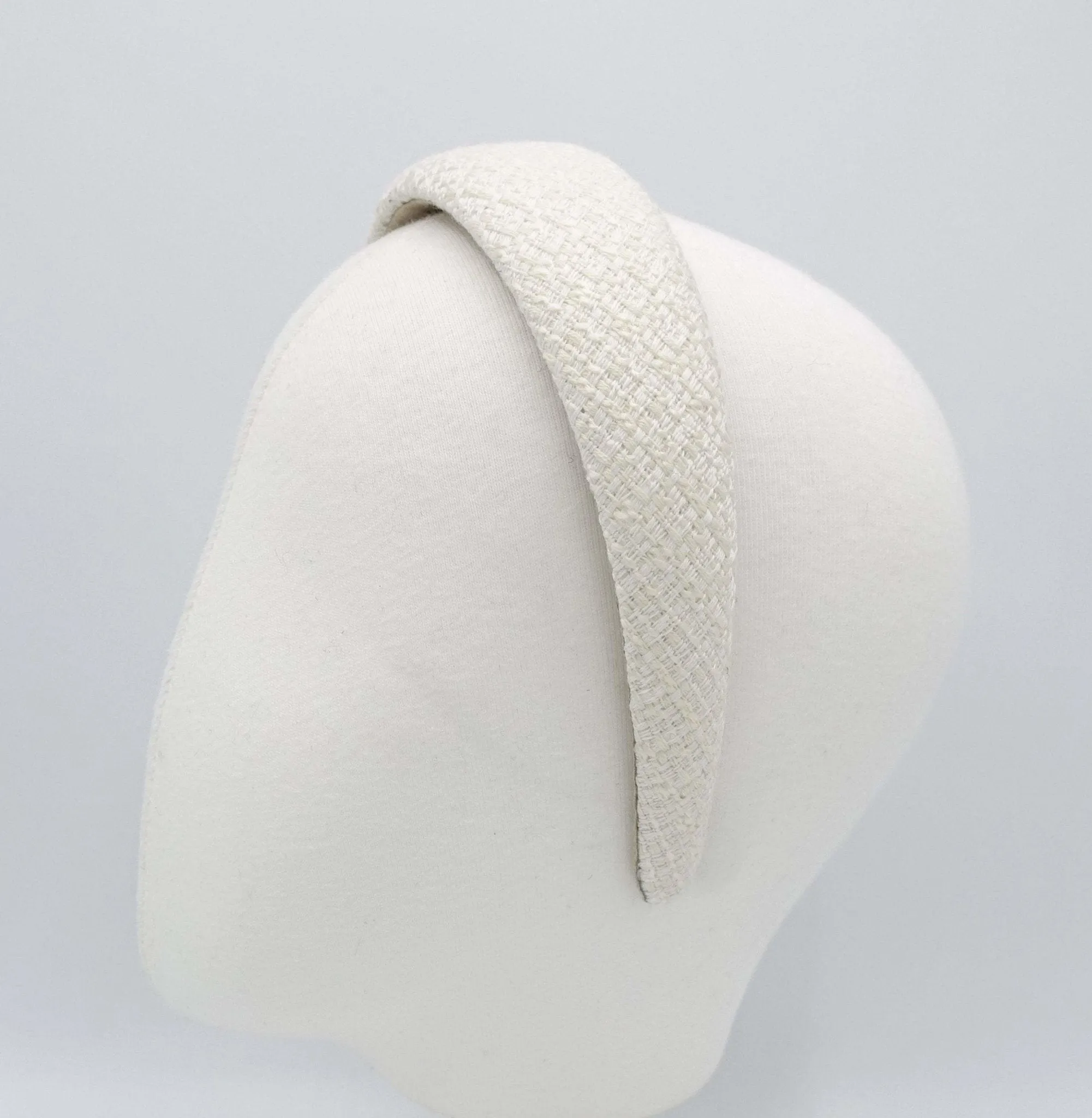 simple tweed headband padded hairband casual hair accessory for women