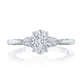 Simply Tacori 18k White Gold Engagement Ring