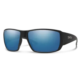 Smith Guide's Choice Matte Black Frame - ChromaPop Glass Polarized Blue Lens - Polarized Sunglasses