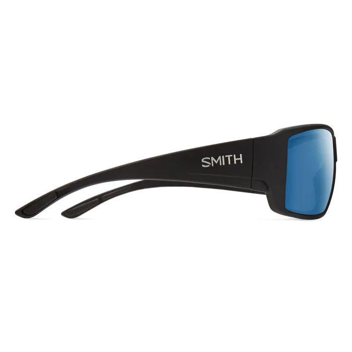 Smith Guide's Choice Matte Black Frame - ChromaPop Glass Polarized Blue Lens - Polarized Sunglasses