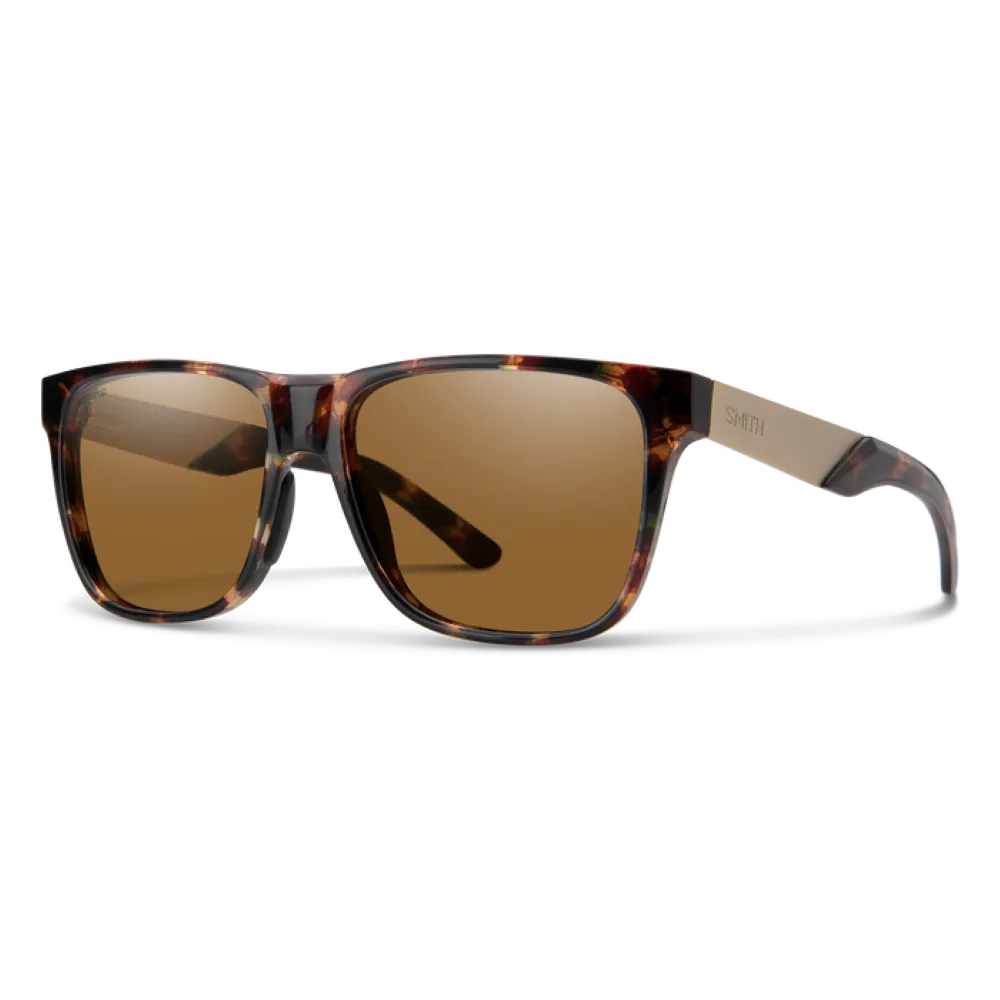 Smith Lowdown Steel Dark Tortoise Frame - ChromaPop Polarized Brown Lens - Polarized Sunglasses