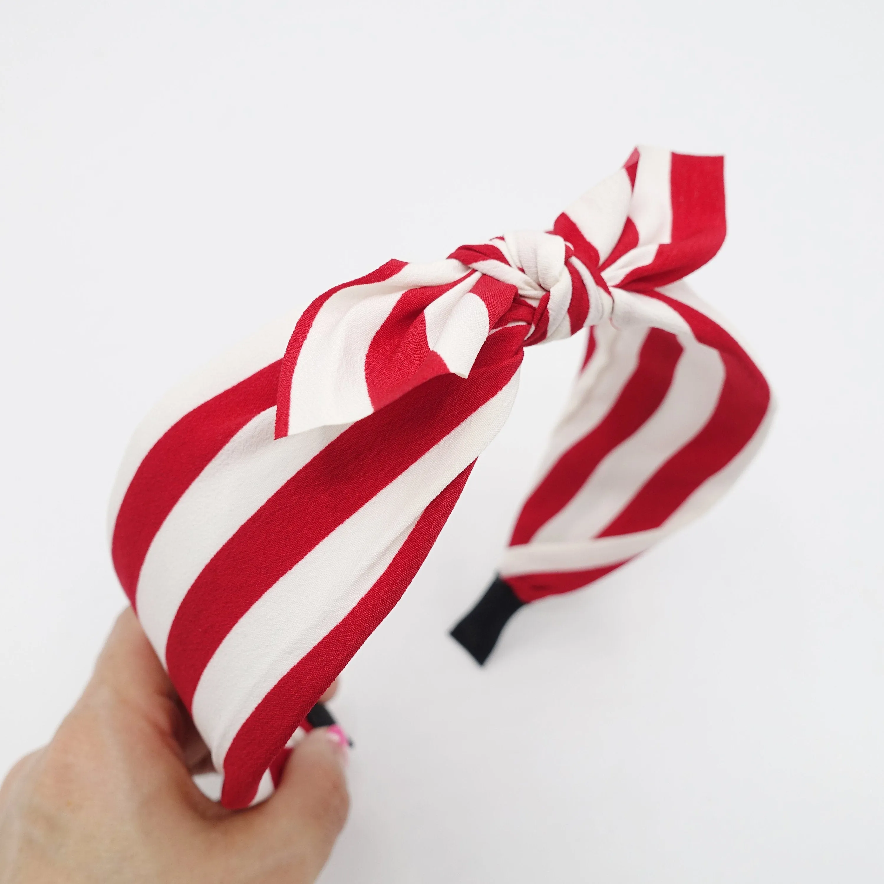 stripe headband bow knotted hairband casual hair accessory for women