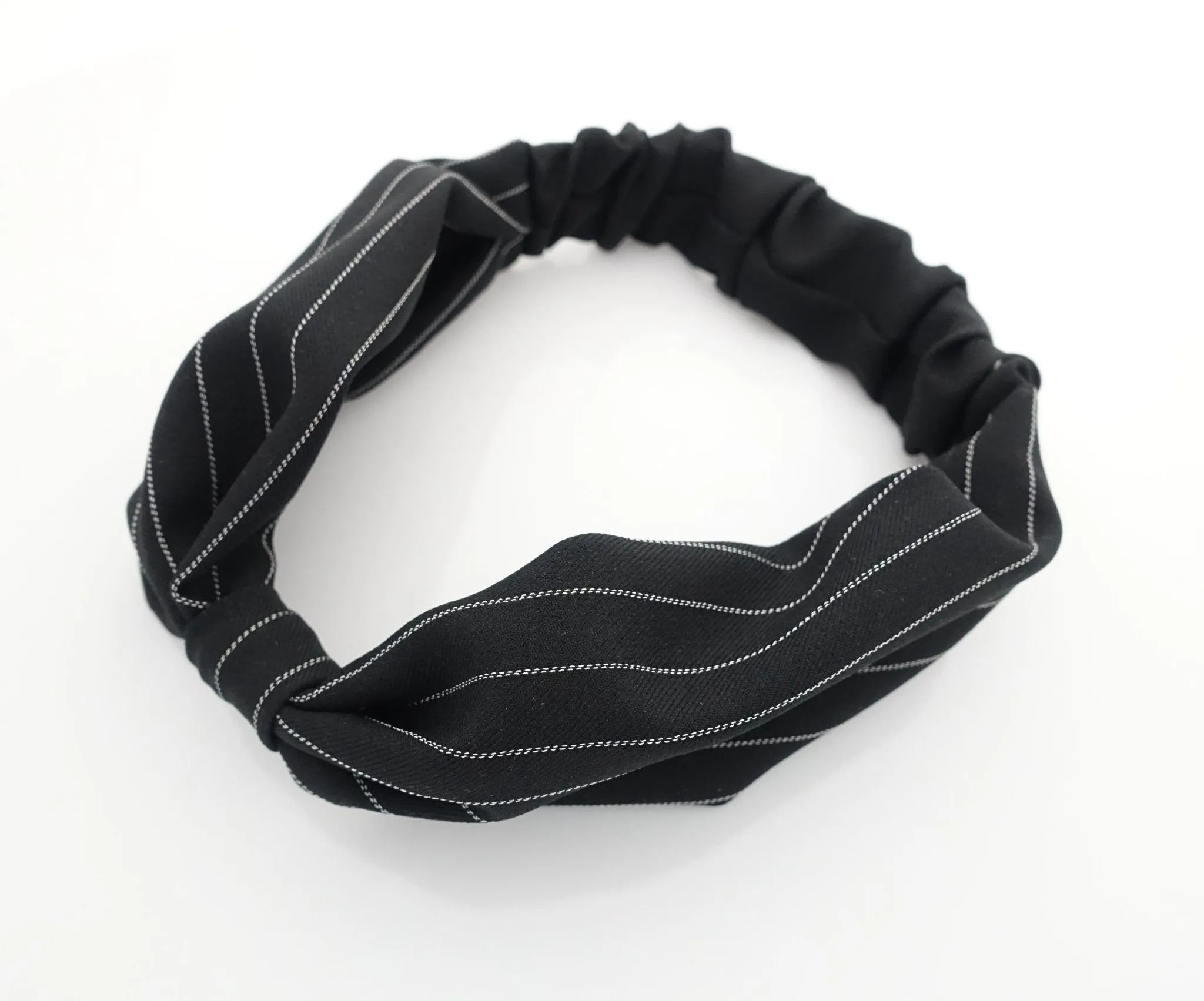 stripe pattern fashion headband suit style fabric headwrap women hair accessory