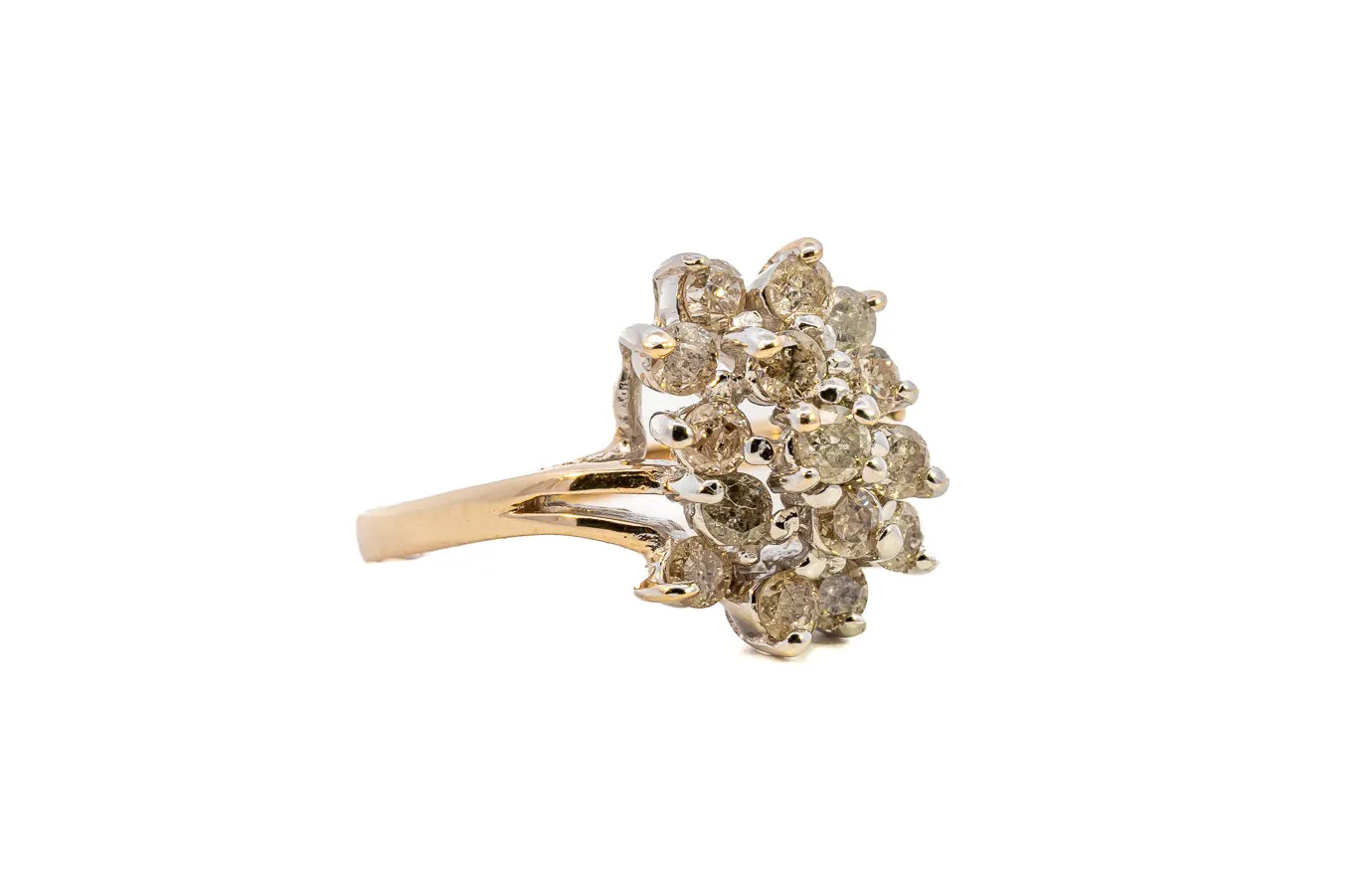 Stunning 10k Yellow Gold Diamond Ring - Perfect for Engagement Ring TDW 1.00ct