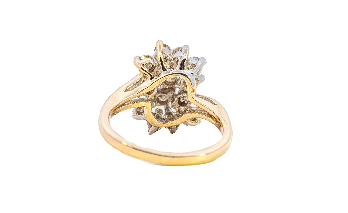 Stunning 10k Yellow Gold Diamond Ring - Perfect for Engagement Ring TDW 1.00ct