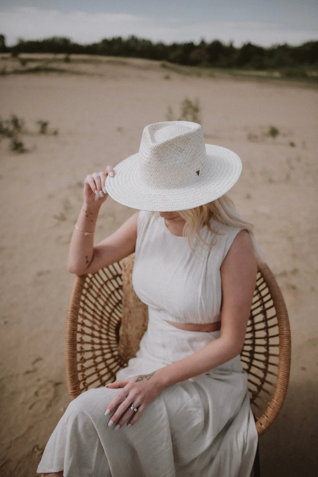 The Sienna Palm Straw Fedora by West Von