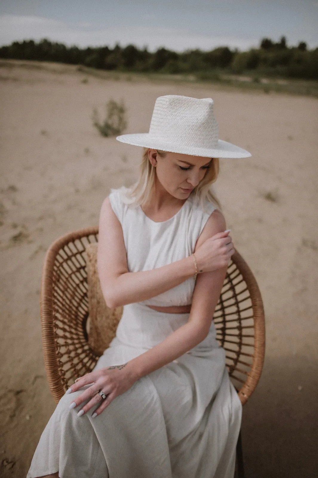 The Sienna Palm Straw Fedora by West Von