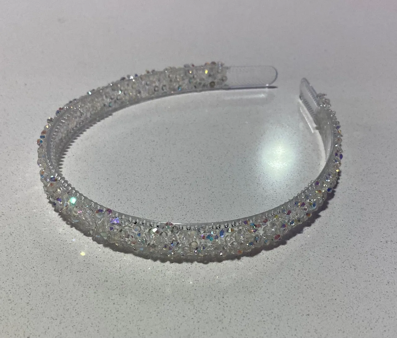 White Rhinestone Headband