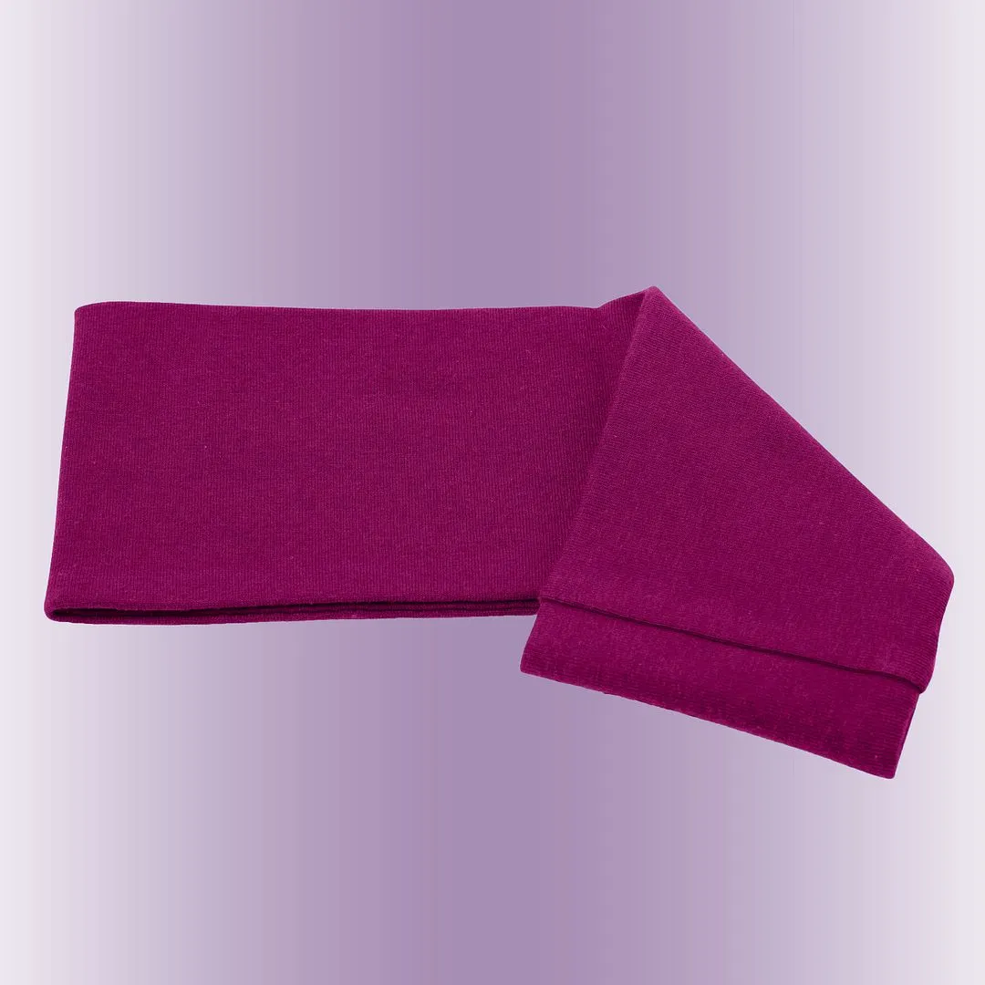 Women's Headbands Cotton Jersey 3" Wide Yoga Fitness Fashion Made in the USA Magenta