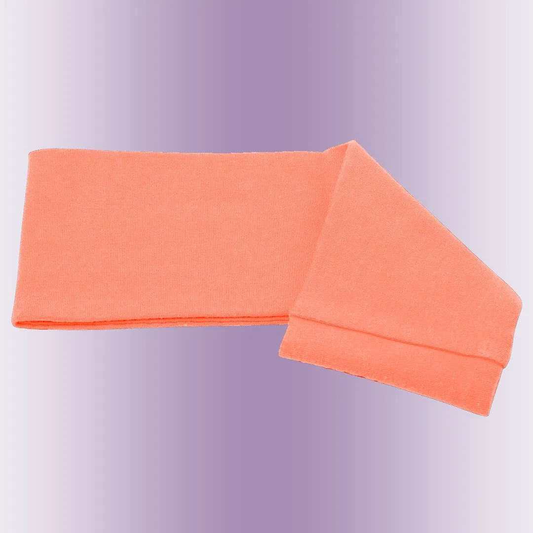 Women's Headbands Cotton Jersey 3" Wide Yoga Fitness Fashion Made in the USA Peach